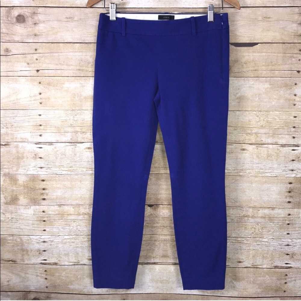 J. Crew blue “Minnie” pants with side zipper